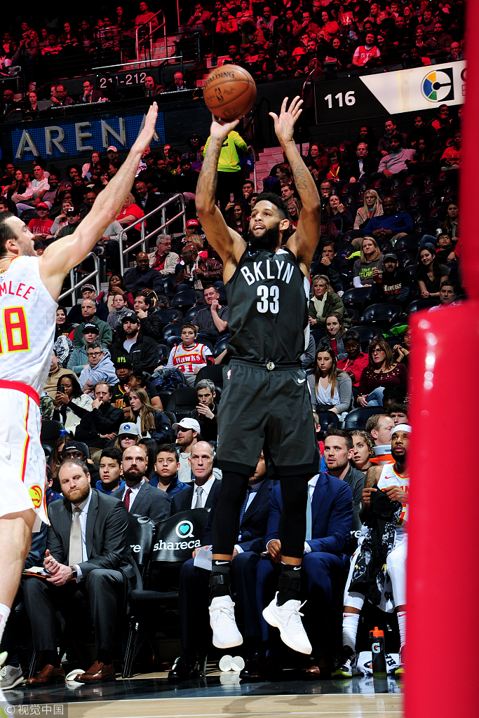 老鹰击败篮网，杨恩砍下33分