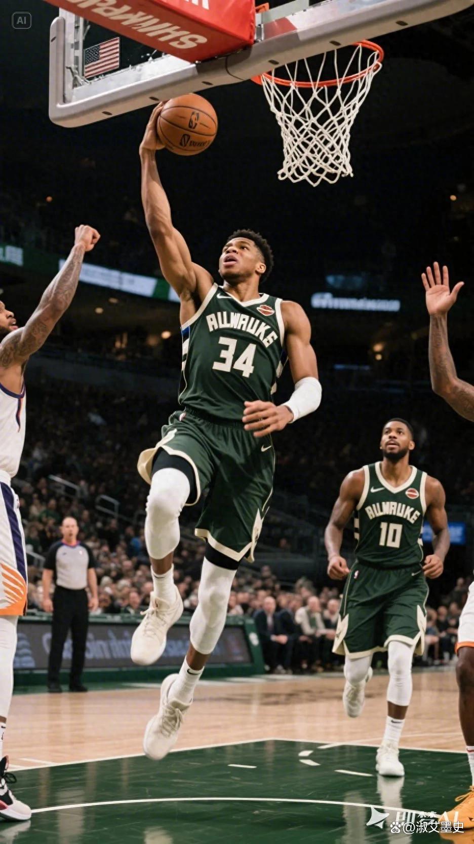 雄鹿逆转活塞，取得七连胜